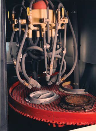 Rotary-head-air-blast-machine